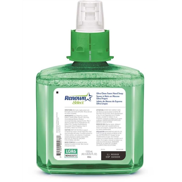 RB6 1200 ml Clean Release Tech Foaming Soap